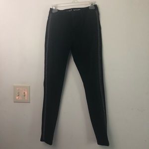 Black Skinnies with Beaded Sides